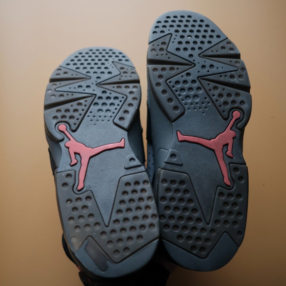 Paris Saint Germain x Air Jordan 6 Retro BG Iron Grey Nike Jordans - Picture 9 of 9